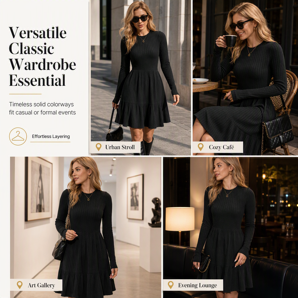 👗✨Women's Casual Striped Slim Fit Dress✨𝘉𝘶𝘺 𝘢𝘯𝘺 2 𝘢𝘯𝘥 𝘨𝘦𝘵 𝘢𝘯 𝘦𝘹𝘵𝘳𝘢 8% 𝘥𝘪𝘴𝘤𝘰𝘶𝘯𝘵