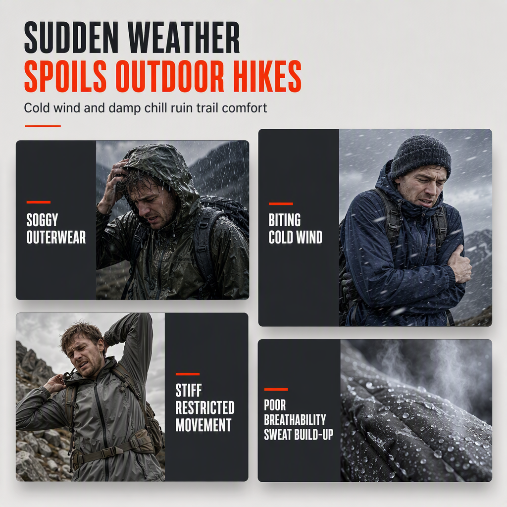 🔥LAST DAY SALE 70% OFF👍✨🌧️ Weather Protection, Everyday Versatility | Men's Detachable-Hood Windbreaker