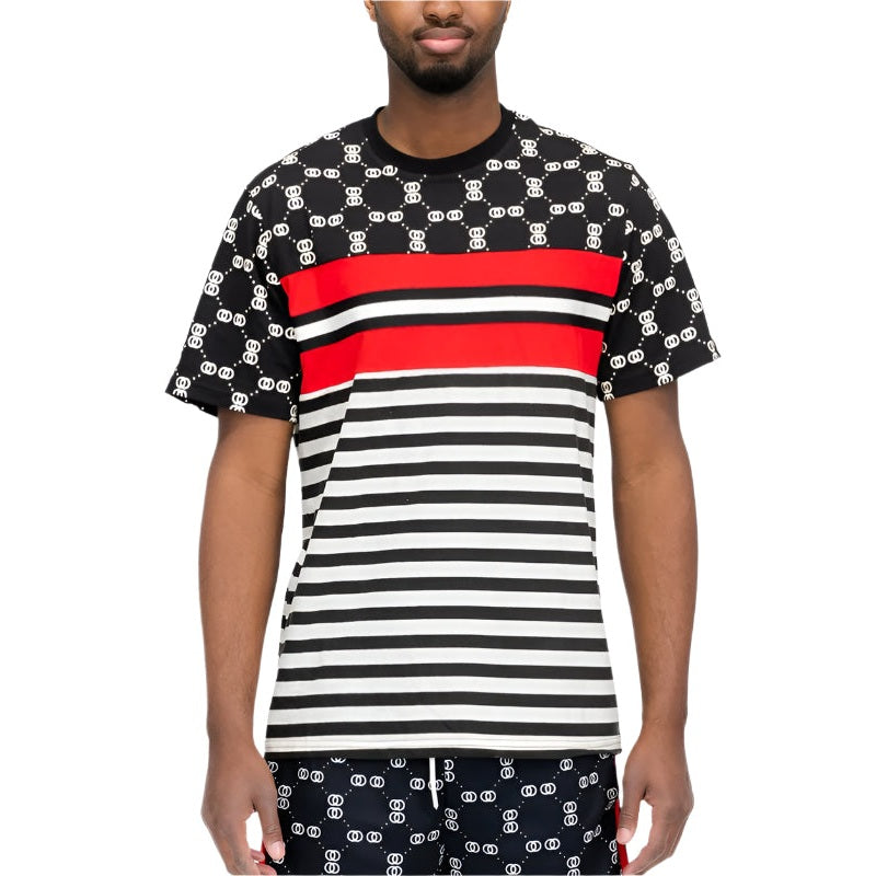 VacationGrabs Striped T-Shirts for Men Bold Colors