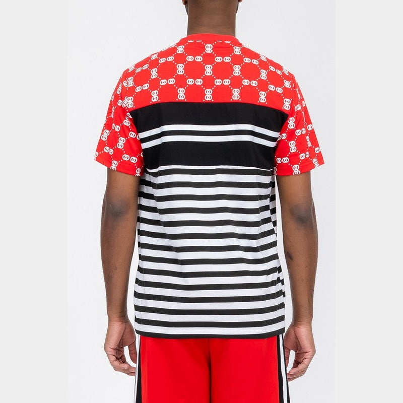 VacationGrabs Striped T-Shirts for Men Bold Colors