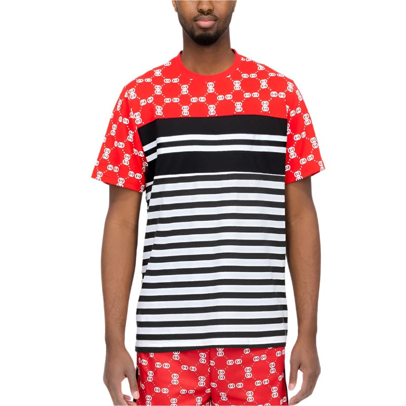 VacationGrabs Striped T-Shirts for Men Bold Colors