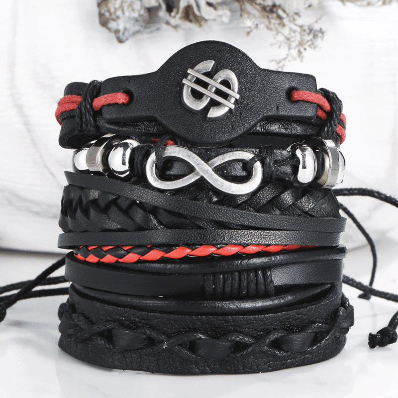 VacationGrabs Stylish Infinity Symbol Bracelet Set