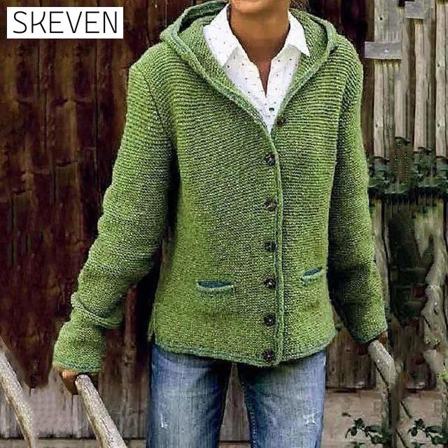 Vintage Hooded Knitted Cardigan Green also bought Best Sellings cardigan cardigans clothes Plus Size Sale tops Topseller