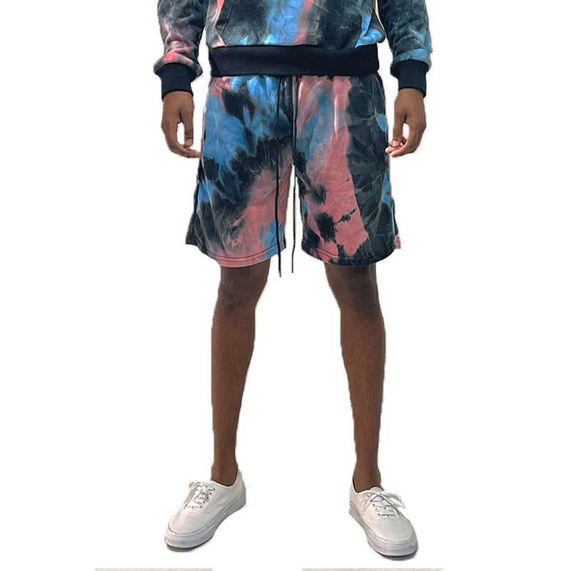 VacationGrabs Tie Dye Lounge Shorts for Men - Comfortable