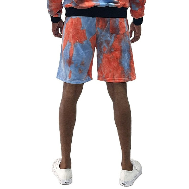 VacationGrabs Tie Dye Lounge Shorts for Men - Comfortable