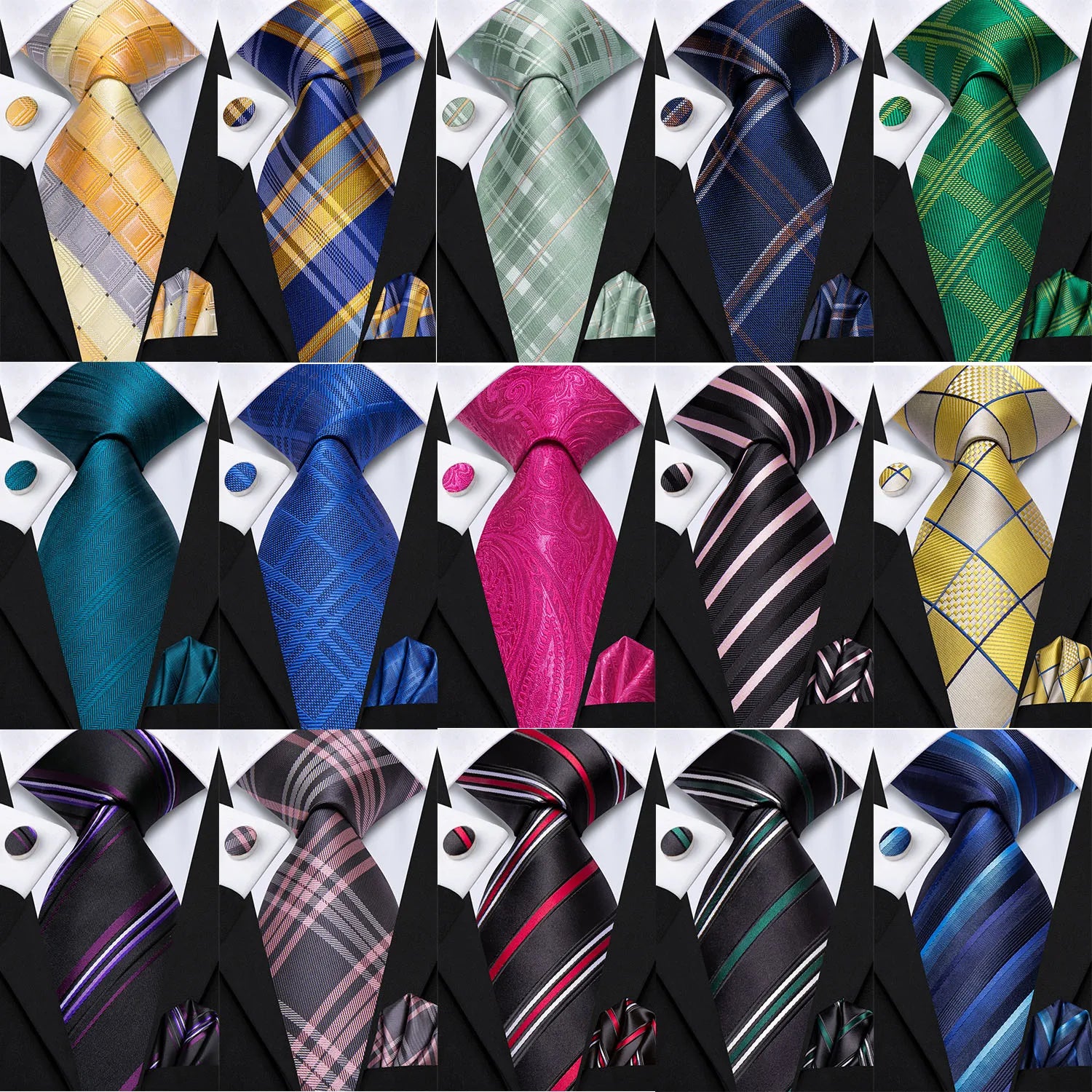 Assorted Men's Tie Silk Collection for Travel Ready Style