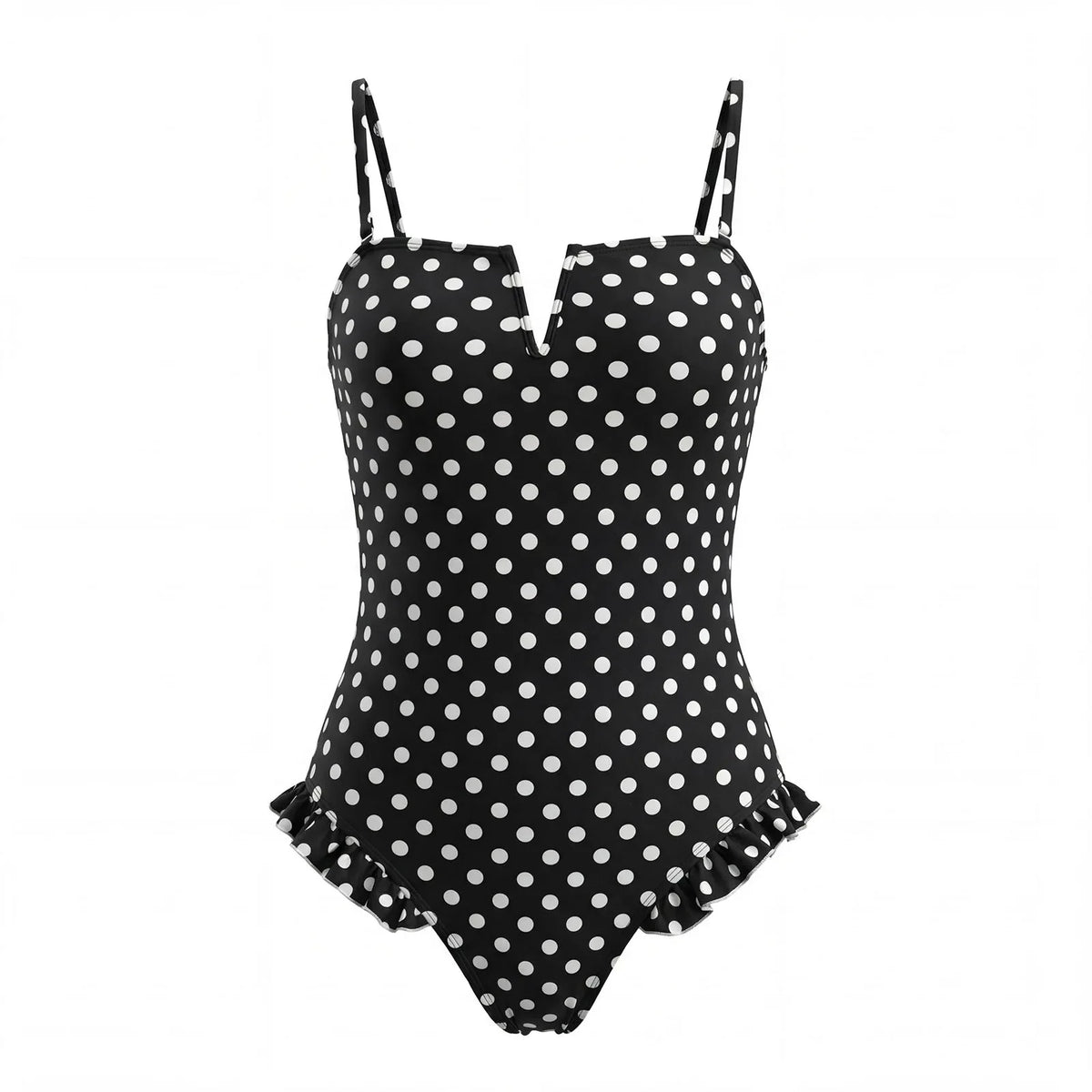 Women's Tummy Control Swimsuit with Ruffle Detail