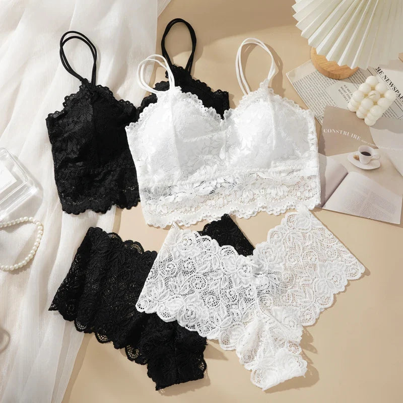 Two-Piece Lace Underwear for Travel - Chic Set