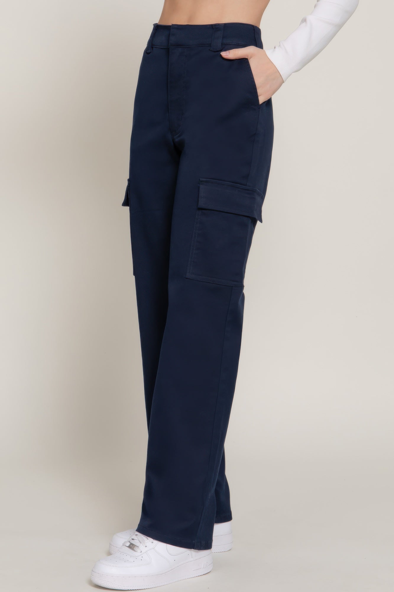 VacationGrabs Women's Casual Straight Leg Trousers