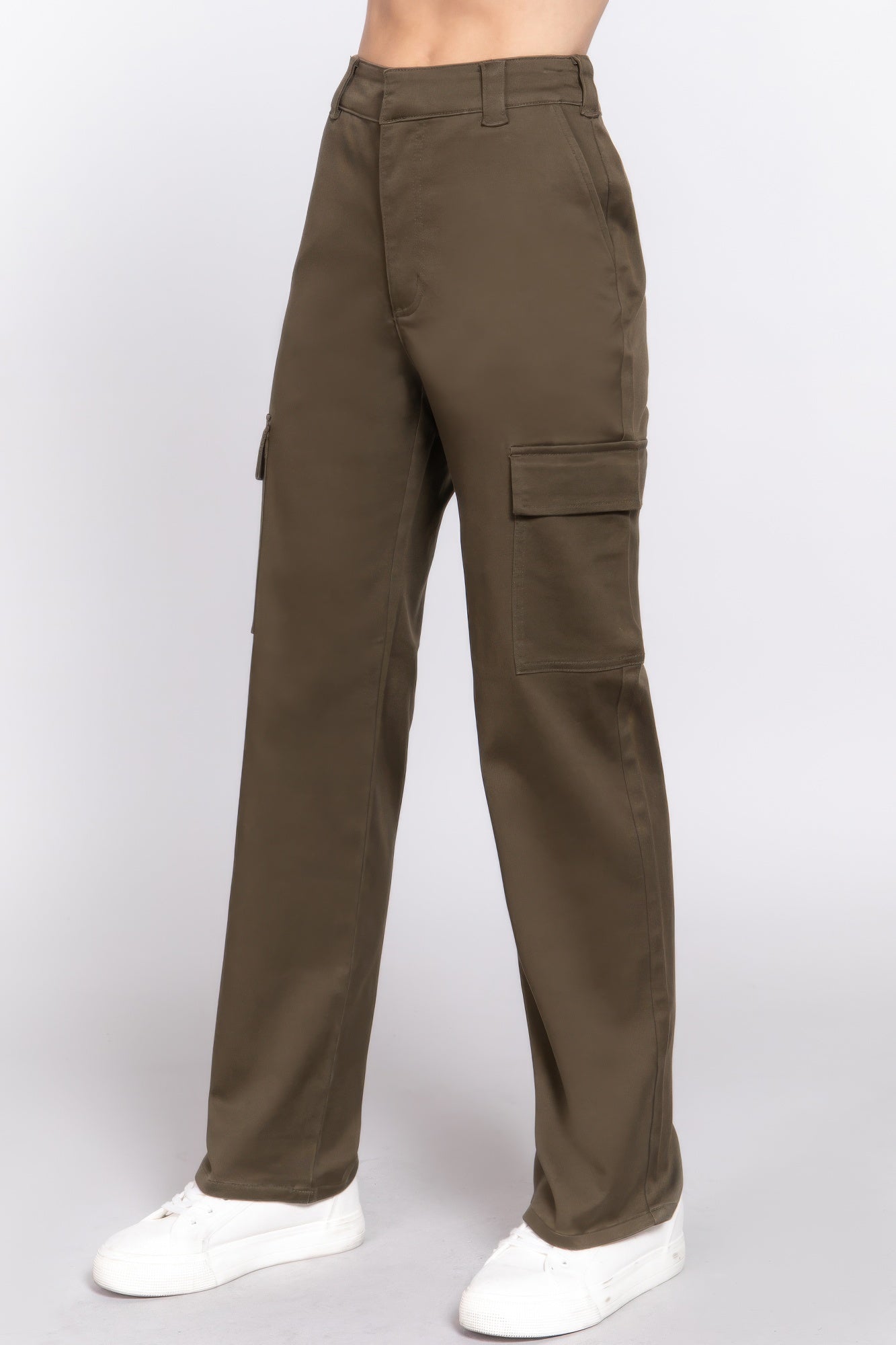 VacationGrabs Women's Casual Straight Leg Trousers