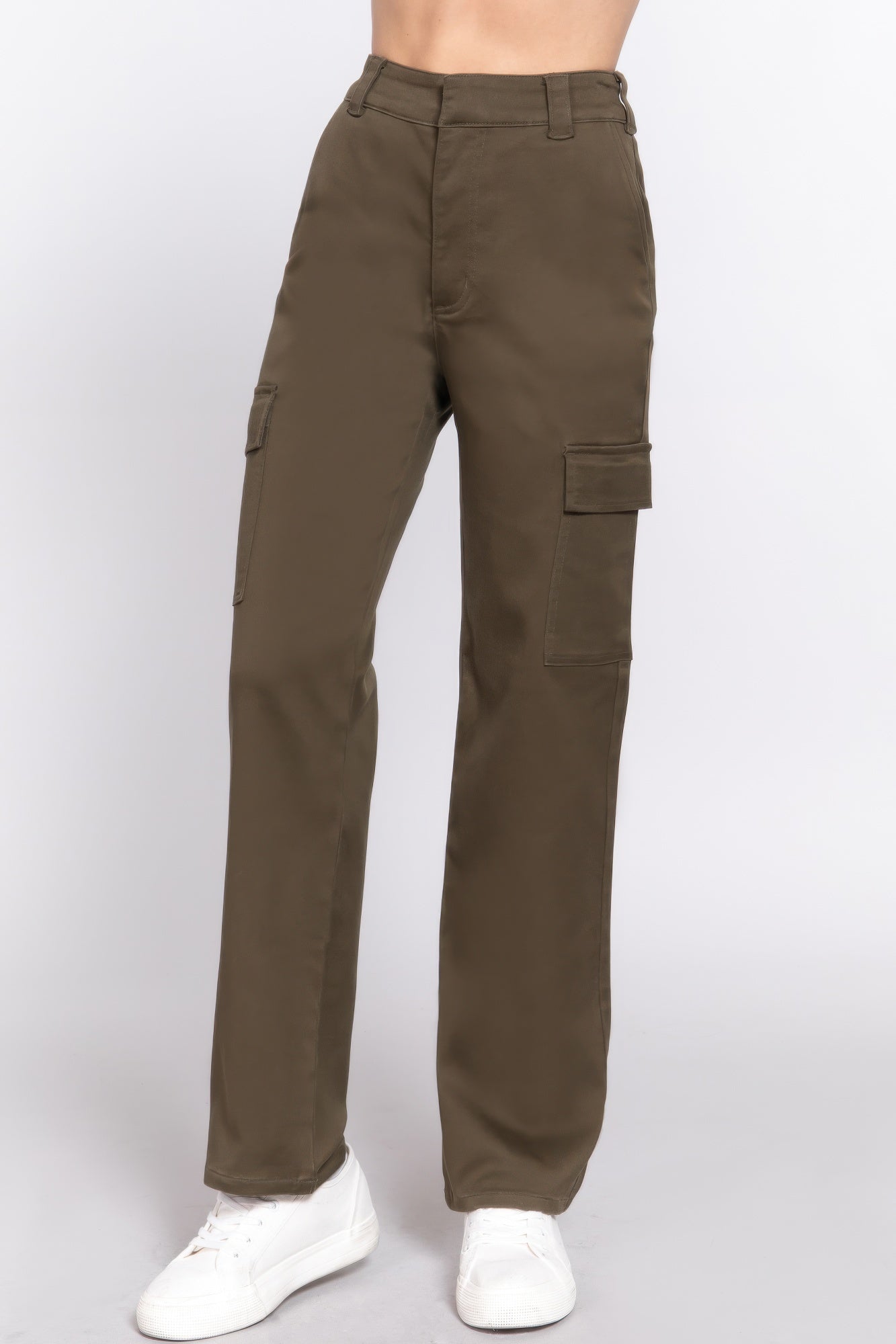 VacationGrabs Women's Casual Straight Leg Trousers