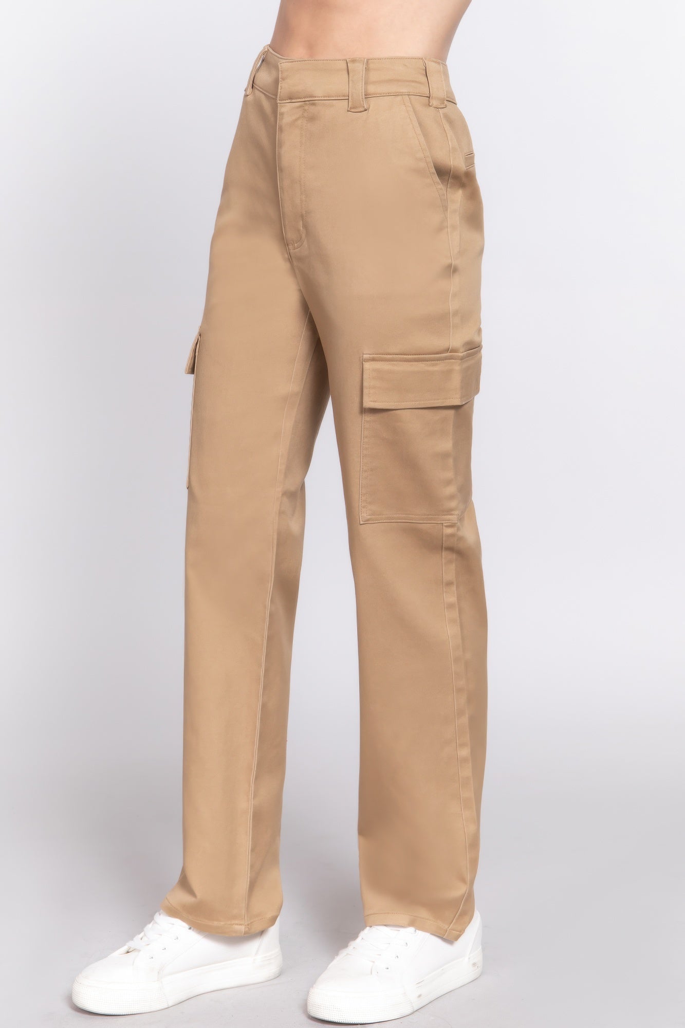 VacationGrabs Women's Casual Straight Leg Trousers