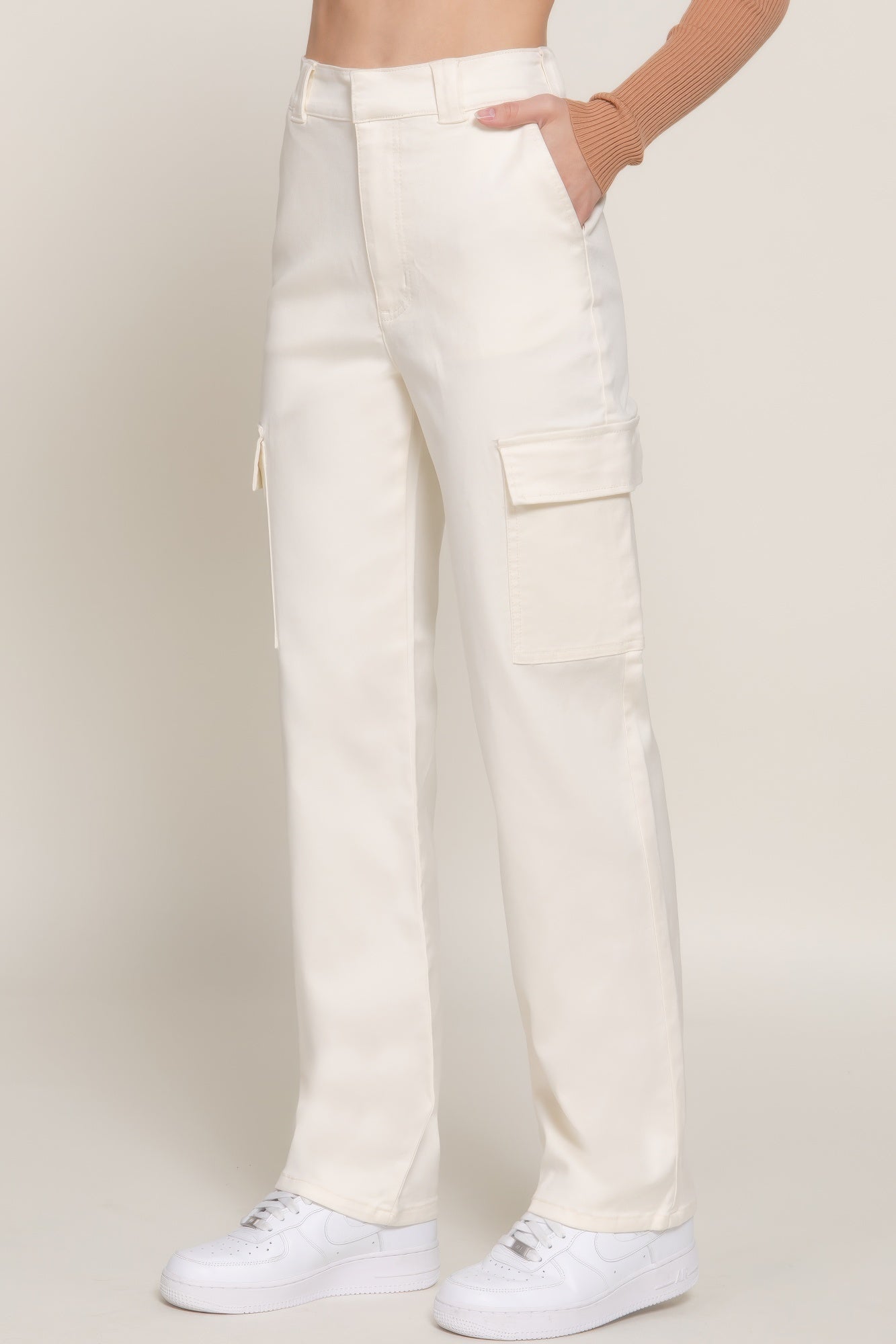 VacationGrabs Women's Casual Straight Leg Trousers