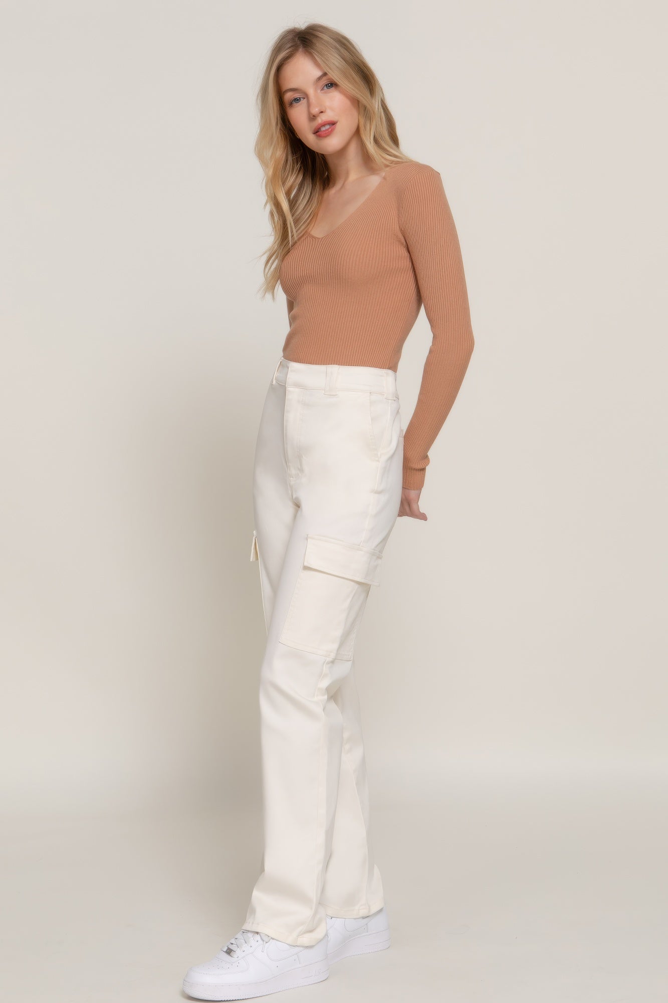 VacationGrabs Women's Casual Straight Leg Trousers