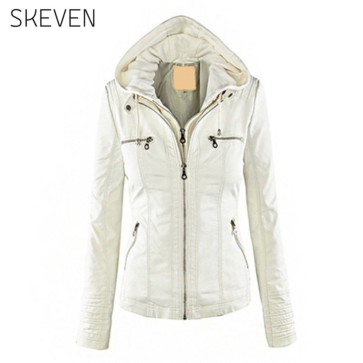 Women Fashion Autumn Winter Coat Jacket White Jackets & Coats refund_fee:1200