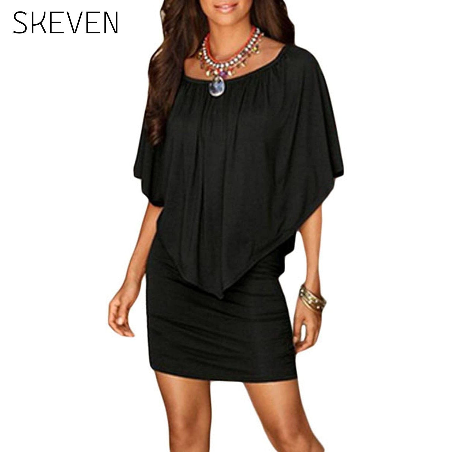 Women Off Shoulder Ruffles Bodycon Mini Dress __stock:200 casual dresses clothes dresses refund_fee:1200
