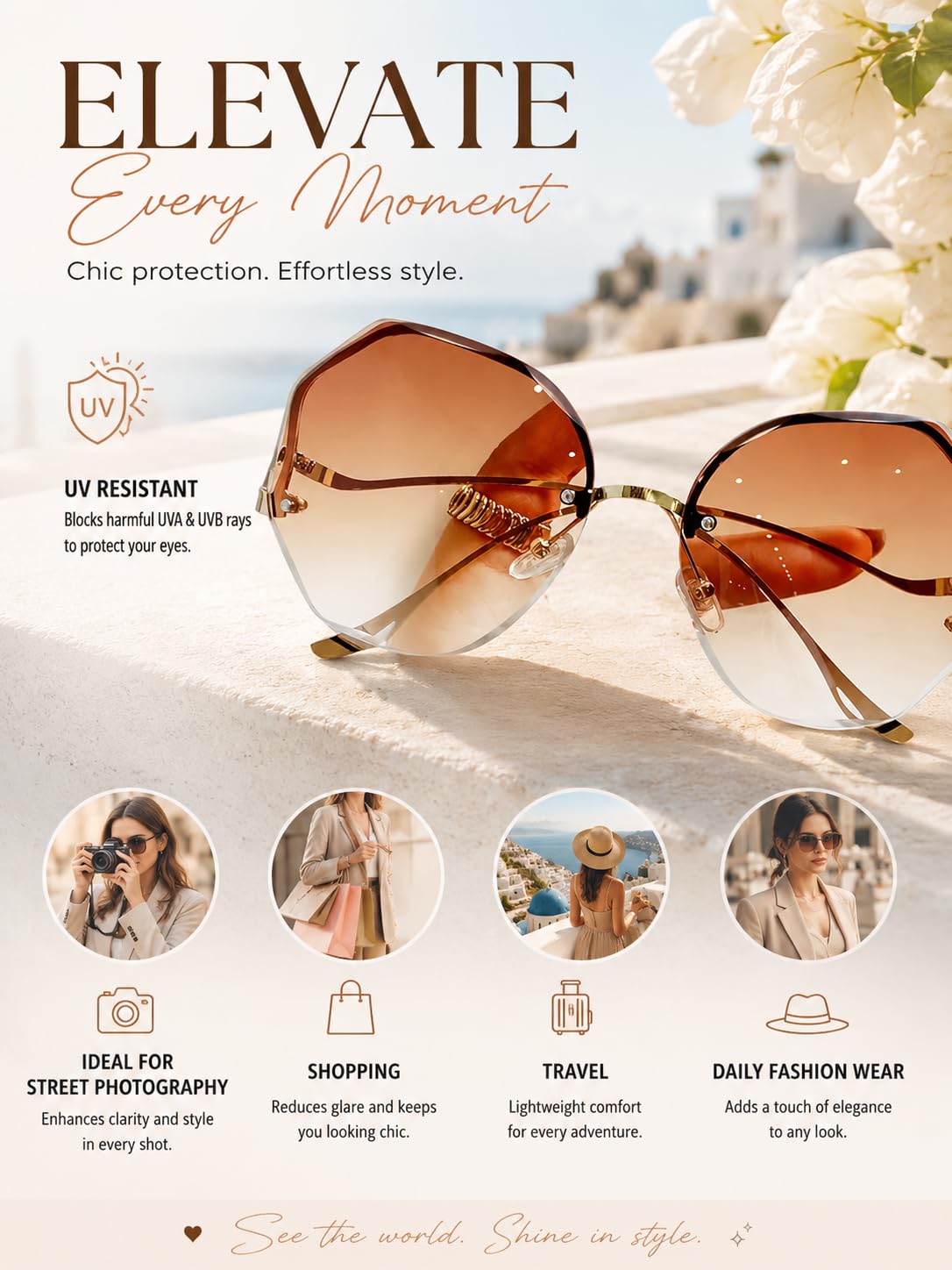 Trendy Women Sunglasses for Vacation Adventures