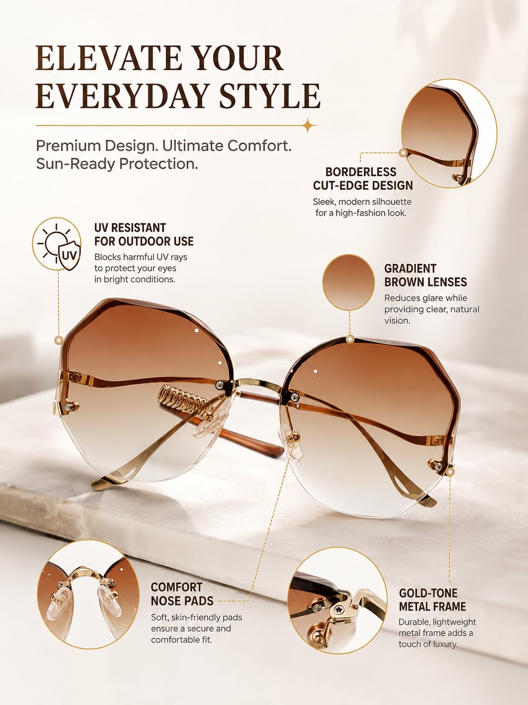 Trendy Women Sunglasses for Vacation Adventures