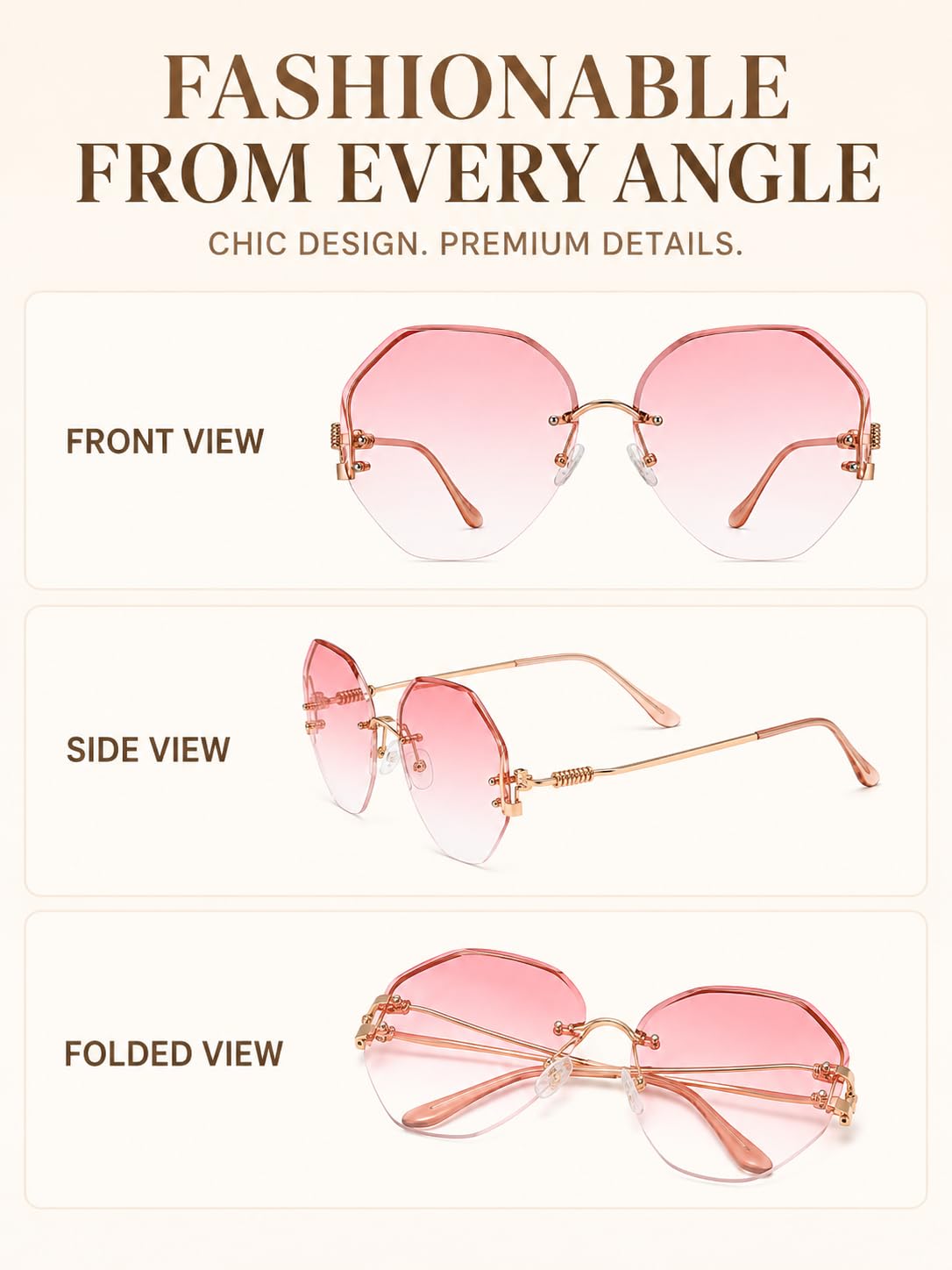 Trendy Women Sunglasses for Vacation Adventures
