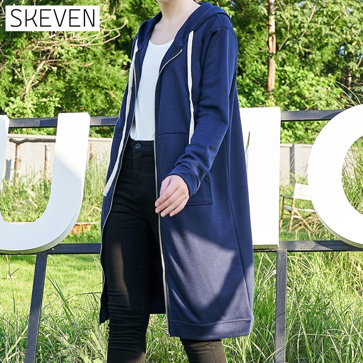 Women's Casual Zip up Hoodies Long Tunic Sweatshirts Jackets Fashion Plus Size Hoodie with Pockets __stock:100 Jackets & Coats refund_fee:1200