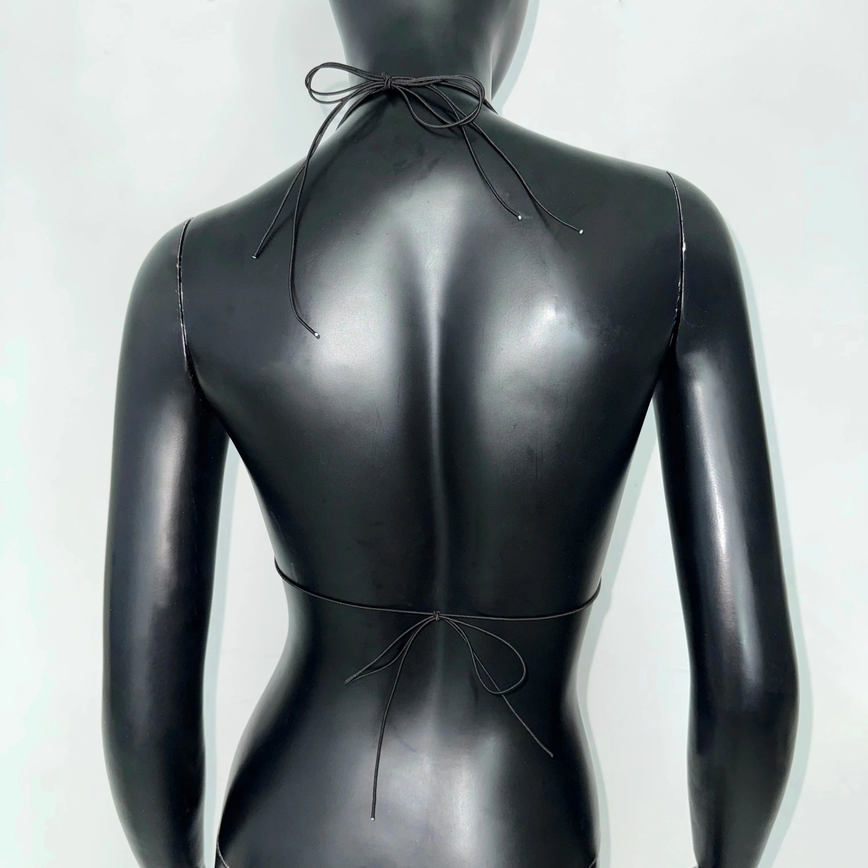 Women's Clubwear Tops with Sparkling Mesh Design