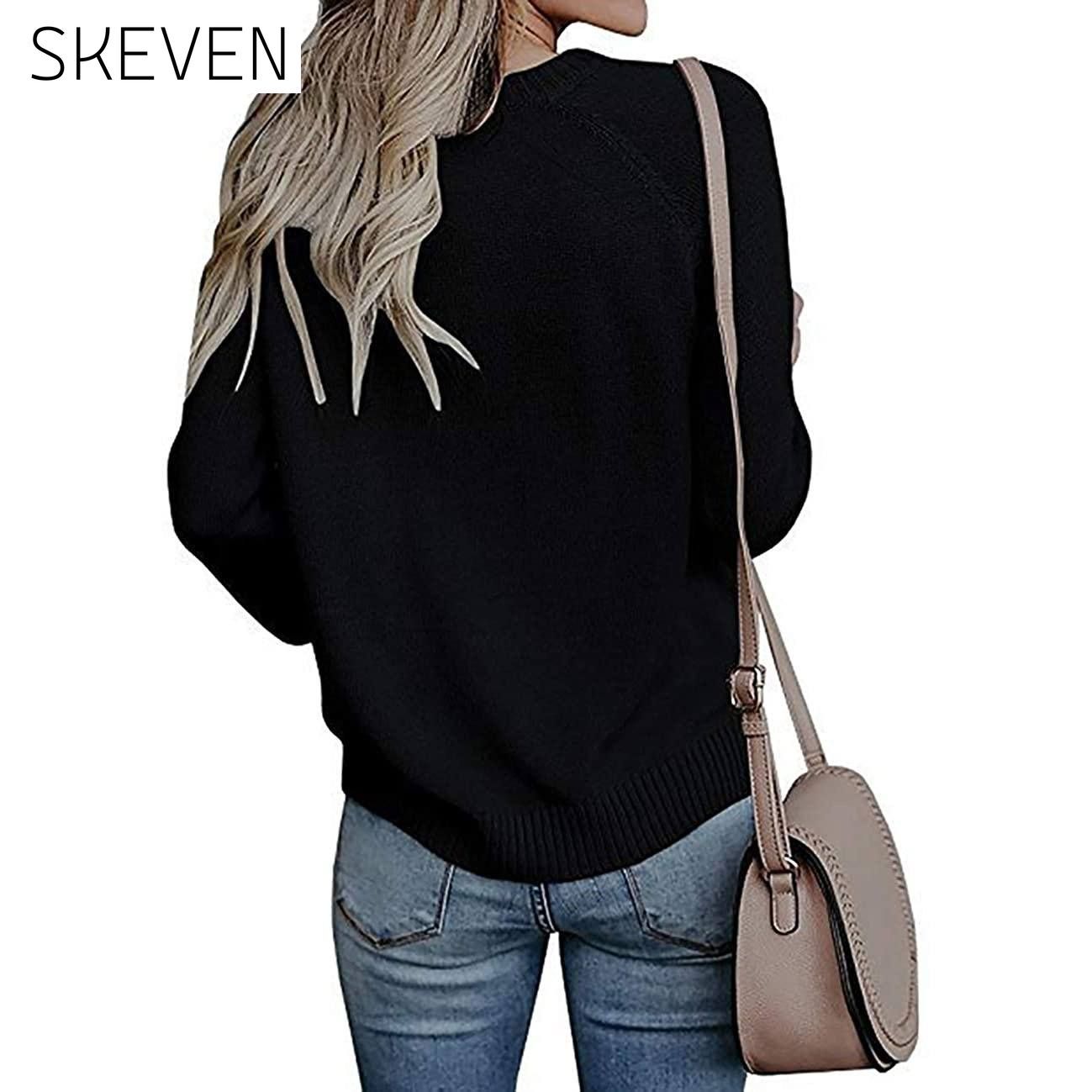 Women's Long Sleeve Crewneck Cute Heart Knitted Sweaters __stock:500 clothes refund_fee:1200 tops