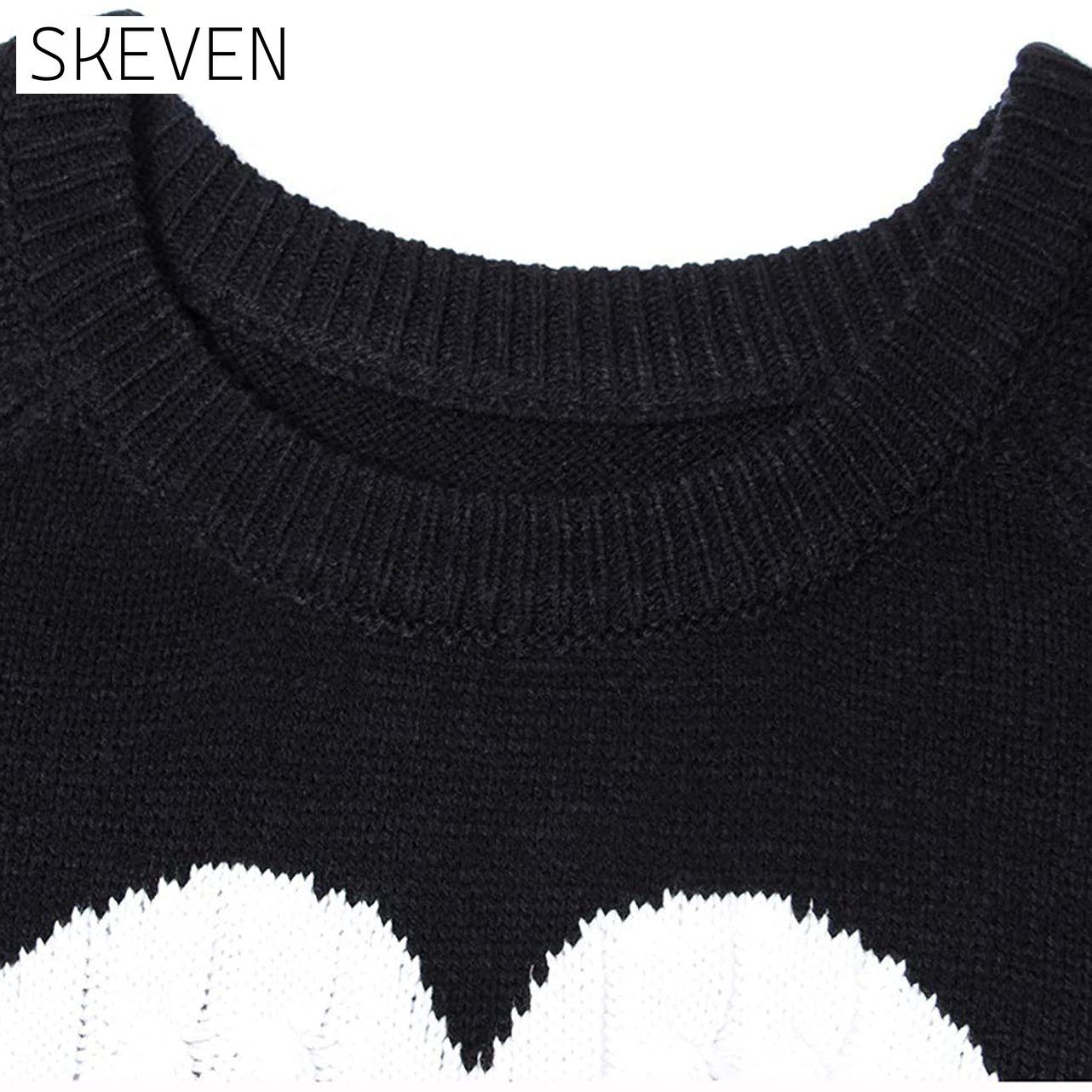 Women's Long Sleeve Crewneck Cute Heart Knitted Sweaters __stock:500 clothes refund_fee:1200 tops