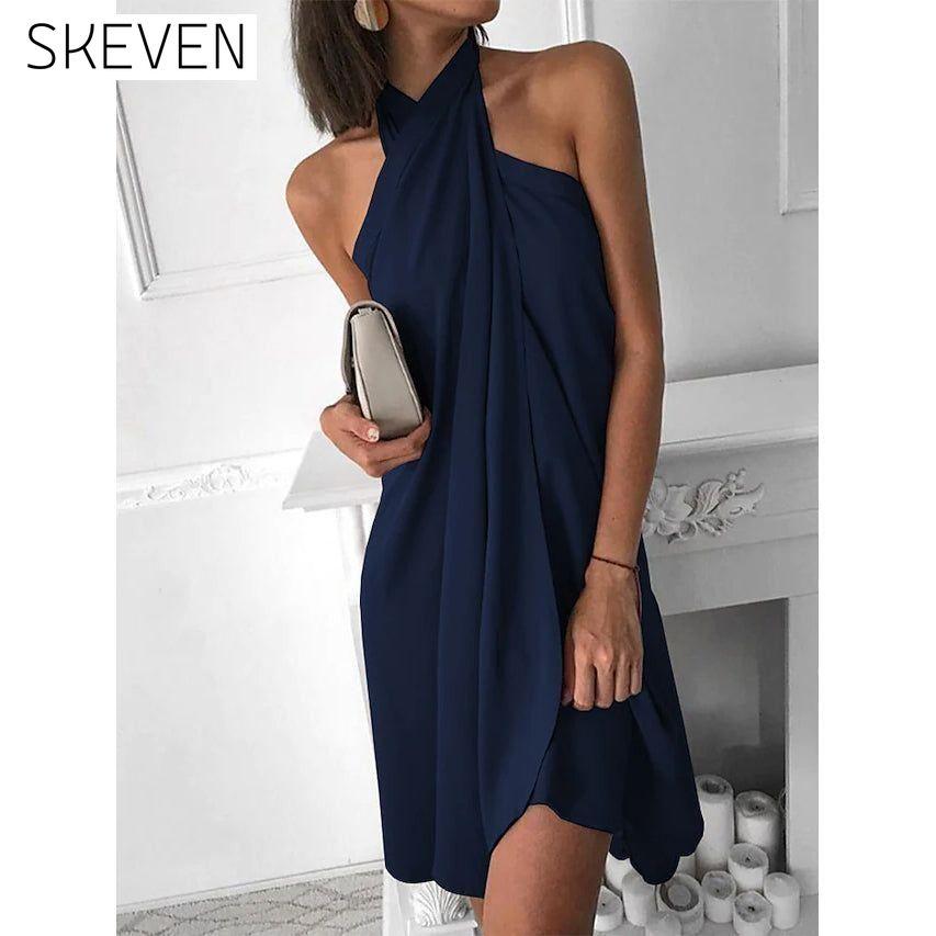 Women's Shift Dress Short Mini Dress Navy Blue __stock:200 casual dresses clothes dresses refund_fee:1200