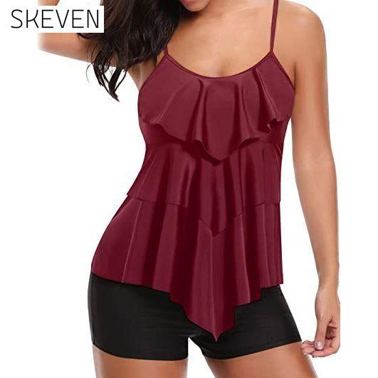 Women's Tankini Two Piece Tummy Control Bathing Suit __stock:200 clothes Low stock refund_fee:1200 tops