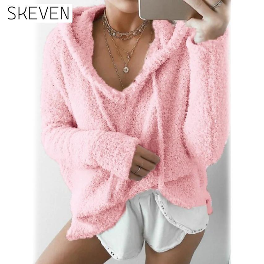 Women's Teddy Coat Plain Daily Basic Loose Hoodie Pink __stock:50 clothes refund_fee:800 tops