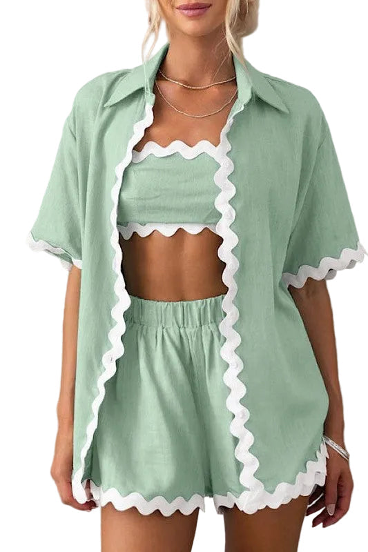 Vacation Outfits for Women -  Womens Vacation Shorts Set