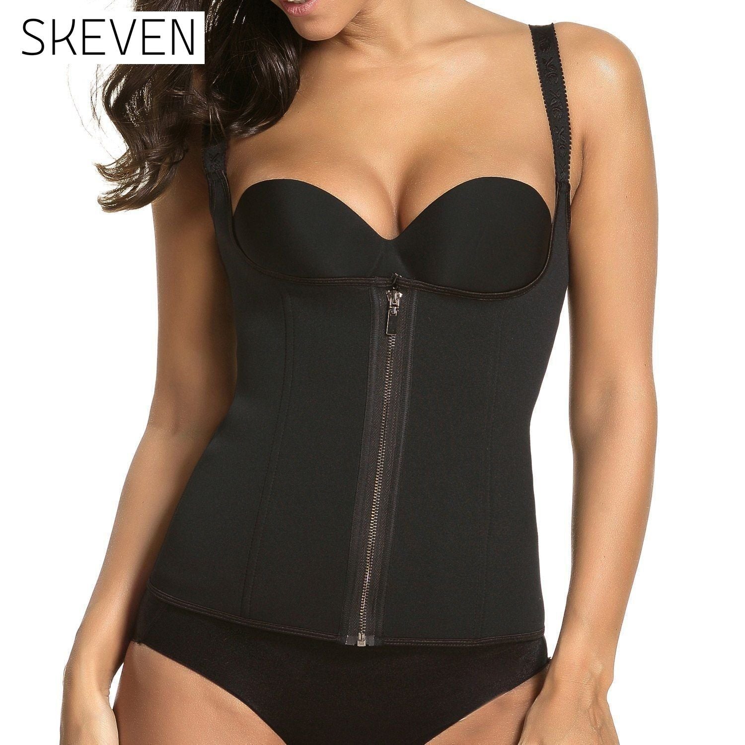 Zippered Waist Trainer Corset __stock:50 lingerie refund_fee:1200