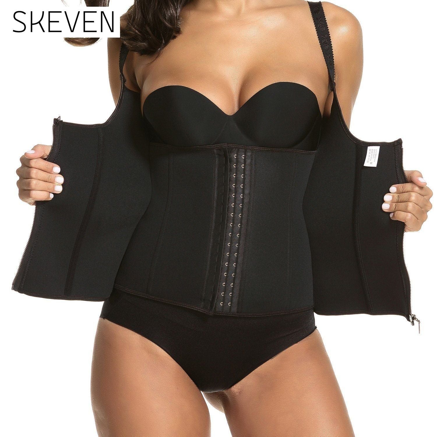 Zippered Waist Trainer Corset __stock:50 lingerie refund_fee:1200