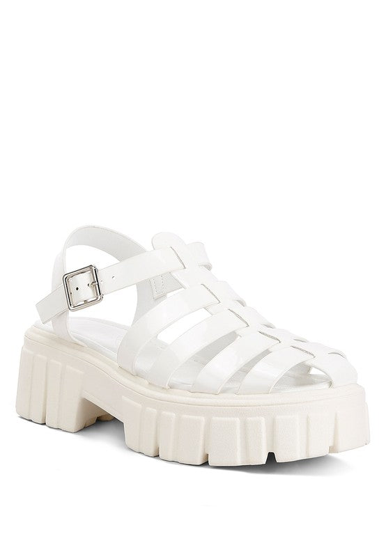 Zurie Chunky Gladiator Sandals - Trendy Green